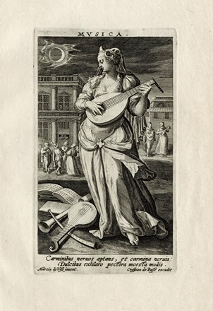  Crispijn Van de Passe de Oude  (Arnemuiden, 1564 - Utrecht, 1637) : Le sette arti liberali.  - Auction Arte Antica, Moderna e Contemporanea [parte I] - Libreria Antiquaria Gonnelli - Casa d'Aste - Gonnelli Casa d'Aste