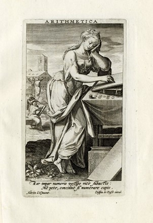  Crispijn Van de Passe de Oude  (Arnemuiden, 1564 - Utrecht, 1637) : Le sette arti liberali.  - Auction Arte Antica, Moderna e Contemporanea [parte I] - Libreria Antiquaria Gonnelli - Casa d'Aste - Gonnelli Casa d'Aste