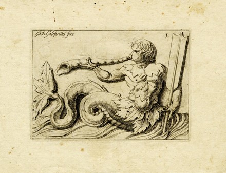  Giovanni Battista Galestruzzi  (Firenze, 1618) : Quindici tavole da Tritoni e mostri marini.  - Auction Arte Antica, Moderna e Contemporanea [parte I] - Libreria Antiquaria Gonnelli - Casa d'Aste - Gonnelli Casa d'Aste