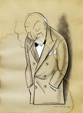  Umberto Onorato  (Lucera, 1898 - Cassino, 1967) : Lotto composto di 4 caricature a tema teatrale.  - Asta Arte Antica, Moderna e Contemporanea [parte II] - Libreria Antiquaria Gonnelli - Casa d'Aste - Gonnelli Casa d'Aste