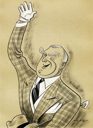  Umberto Onorato  (Lucera, 1898 - Cassino, 1967) : Lotto composto di 4 caricature a tema teatrale.  - Asta Arte Antica, Moderna e Contemporanea [parte II] - Libreria Antiquaria Gonnelli - Casa d'Aste - Gonnelli Casa d'Aste