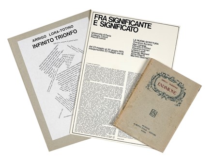  Barilli Renato : Fra significante e significato (ristampa anastatica).  Sibilla Aleramo, Arrigo Lora Totino, Vincenzo Ferrari  - Asta Libri, Autografi e Manoscritti - Libreria Antiquaria Gonnelli - Casa d'Aste - Gonnelli Casa d'Aste