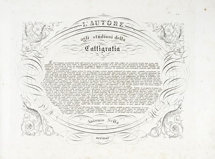  Sella Antonio : [Corso di calligrafia].  Giacomo Bonanni  - Asta Libri, Autografi e Manoscritti - Libreria Antiquaria Gonnelli - Casa d'Aste - Gonnelli Casa d'Aste