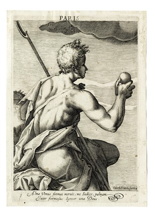  Anonimo del XVII secolo : Paris / Venus / Pallas /Iuno / Mercurius.  - Asta Arte Antica, Moderna e Contemporanea [parte I] - Libreria Antiquaria Gonnelli - Casa d'Aste - Gonnelli Casa d'Aste