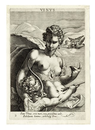  Anonimo del XVII secolo : Paris / Venus / Pallas /Iuno / Mercurius.  - Asta Arte Antica, Moderna e Contemporanea [parte I] - Libreria Antiquaria Gonnelli - Casa d'Aste - Gonnelli Casa d'Aste