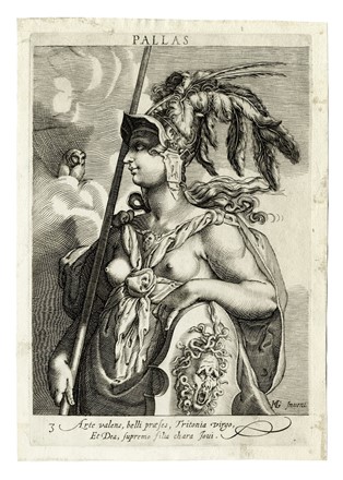  Anonimo del XVII secolo : Paris / Venus / Pallas /Iuno / Mercurius.  - Asta Arte Antica, Moderna e Contemporanea [parte I] - Libreria Antiquaria Gonnelli - Casa d'Aste - Gonnelli Casa d'Aste