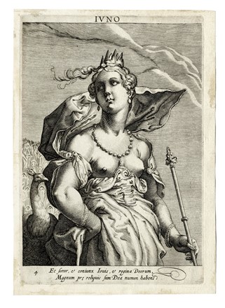  Anonimo del XVII secolo : Paris / Venus / Pallas /Iuno / Mercurius.  - Asta Arte Antica, Moderna e Contemporanea [parte I] - Libreria Antiquaria Gonnelli - Casa d'Aste - Gonnelli Casa d'Aste