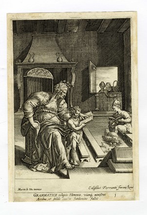  Philippe Thomassin  (Troyes, 1562 - Roma, 1622) : Grammatica / Aritmetica / Astrologia / Geometria / Retorica / Dialettica.  - Auction Arte Antica, Moderna e Contemporanea [parte I] - Libreria Antiquaria Gonnelli - Casa d'Aste - Gonnelli Casa d'Aste