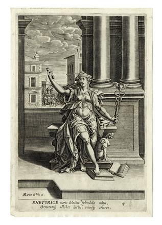  Philippe Thomassin  (Troyes, 1562 - Roma, 1622) : Grammatica / Aritmetica / Astrologia / Geometria / Retorica / Dialettica.  - Auction Arte Antica, Moderna e Contemporanea [parte I] - Libreria Antiquaria Gonnelli - Casa d'Aste - Gonnelli Casa d'Aste