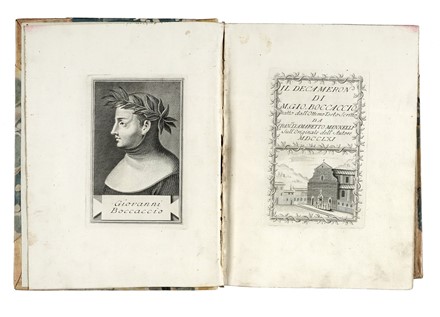  Boccaccio Giovanni : Il Decameron [...] tratto dall'ottimo testo scritto da Fran.co d'Amaretto Mannelli sull'originale dell'Autore.  Amaretto Mannelli  - Asta Libri, Autografi e Manoscritti - Libreria Antiquaria Gonnelli - Casa d'Aste - Gonnelli Casa d'Aste