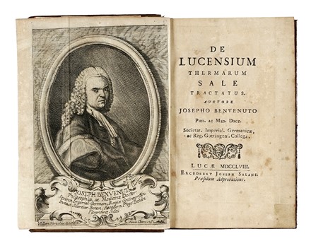  Benvenuti Giuseppe : De Lucensium thermarum sale tractatus...  - Asta Libri, Autografi e Manoscritti - Libreria Antiquaria Gonnelli - Casa d'Aste - Gonnelli Casa d'Aste