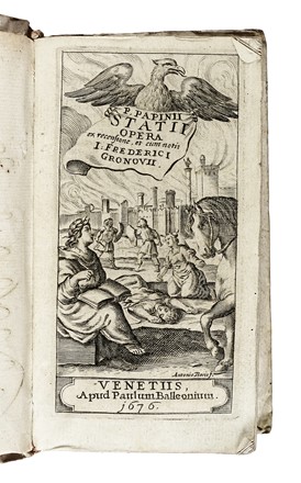 Lotto di 4 piccoli libri seicenteschi.  Aurelius (santo) Augustinus, Claudius Aelianus, Publius Papinius Statius, Vittorio Baldini  - Asta Libri, Autografi e Manoscritti - Libreria Antiquaria Gonnelli - Casa d'Aste - Gonnelli Casa d'Aste