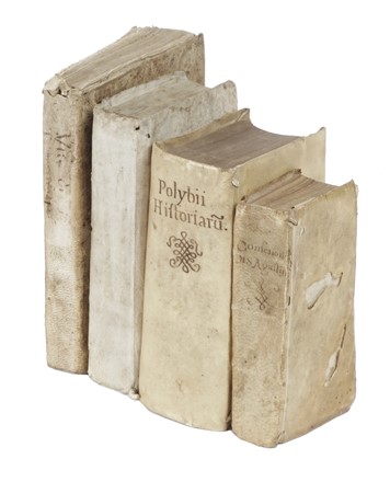 Lotto di 4 piccoli libri seicenteschi.  Aurelius (santo) Augustinus, Claudius Aelianus, Publius Papinius Statius, Vittorio Baldini  - Asta Libri, Autografi e Manoscritti - Libreria Antiquaria Gonnelli - Casa d'Aste - Gonnelli Casa d'Aste