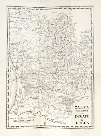  Trenta Tommaso : Guida del forestiere per la città e il contado di Lucca.  - Asta Libri, Autografi e Manoscritti - Libreria Antiquaria Gonnelli - Casa d'Aste - Gonnelli Casa d'Aste