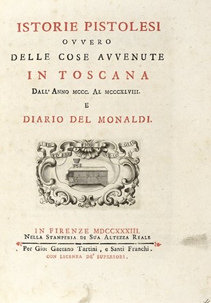 Grande lotto di interessanti opere sulla storia locale di Firenze e della Toscana tra il XVII e il XX secolo.  Agostino Ademollo, Scipione Ammirato  (Lecce, 1531 - Firenze, 1601), Guido Monaldi, Ugo Pesci, Licurgo Cappelletti, Lorenzo Guazzesi, Donato Giannotti, Gaspero Amidei, Paolo Dal Pozzo Toscanelli, Vittorio Alinari  - Asta Libri, Autografi e Manoscritti - Libreria Antiquaria Gonnelli - Casa d'Aste - Gonnelli Casa d'Aste