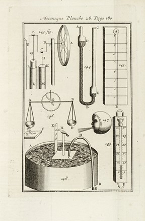  Ozanam Jacques : Mchanique o il est trait des machines simples & composes... Meccanica, Fisica  M. De Rozoi  - Auction Books, autographs and manuscripts - Libreria Antiquaria Gonnelli - Casa d'Aste - Gonnelli Casa d'Aste
