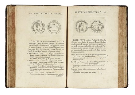  Vaillant Jean Foy : Numismata imperatorum romanorum praestantiora, a Iulio Caesare ad postumum et tyrannos [...]. Tomus primus (-secundus).  - Asta Libri, autografi e manoscritti - Libreria Antiquaria Gonnelli - Casa d'Aste - Gonnelli Casa d'Aste