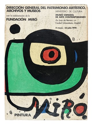  Joan Mir�  (Montroig, 1893 - Palma di Majorca, 1983) : Lotto composto di 2 manifesti e 1 incisione.  - Asta Arte Antica, Moderna e Contemporanea - Libreria Antiquaria Gonnelli - Casa d'Aste - Gonnelli Casa d'Aste