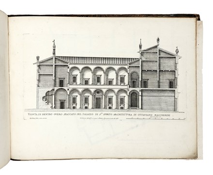  Pietro Ferrerio  (Roma,  - 1654) : PALAZZI DI ROMA DE PIV.CELEBRI/ARCHITETTI DISSEGNATI DA PIETRO/FERRERIO PITTORE ET ARCHITETT.  - Asta Arte Antica, Moderna e Contemporanea - Libreria Antiquaria Gonnelli - Casa d'Aste - Gonnelli Casa d'Aste