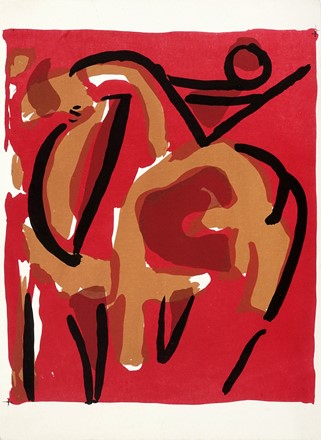  Autori vari : Lotto composto di 9 incisioni.  Marino Marini  (Pistoia, 1901 - Viareggio, 1980), Michele Cascella  (Ortona, 1892 - Milano, 1989), Andr� Derain  (Chatou, 1880 - Garches, 1954), Th�ophile Alexandre Steinlen  (Losanna, 1859 - Parigi, 1923)  - Asta Arte Antica, Moderna e Contemporanea - Libreria Antiquaria Gonnelli - Casa d'Aste - Gonnelli Casa d'Aste