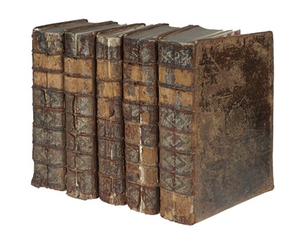  Montfaucon Bernard (de) : L'antiquité expliquée et représentée en figures [...] Par dom Bernard De Montfaucon [...] Tome premier (-cinquieme).  - Asta Libri, autografi e manoscritti - Libreria Antiquaria Gonnelli - Casa d'Aste - Gonnelli Casa d'Aste