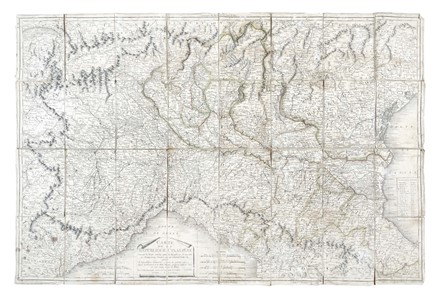  Charles-Fran�ois Delamarche  (1740 - 1817) : Carte de la Republique Cisalpine suivant le trait&egrave; conclu entre la R&egrave;publique Franc?aise et l'empereur: divis&egrave;e en 20 d&egrave;partemens: avec la R&egrave;publique Ligurienne et toutes les parties adjacentes, depuis le fronti&egrave;res de la R&egrave;p. Franc. ...  - Asta Arte Antica, Moderna e Contemporanea - Libreria Antiquaria Gonnelli - Casa d'Aste - Gonnelli Casa d'Aste