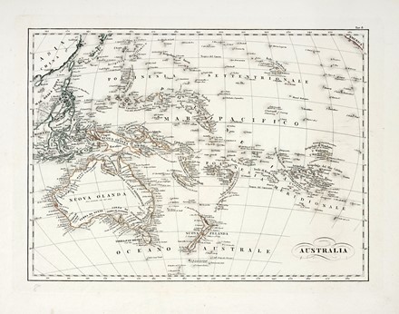  Autori vari : Lotto di sette mappe di  Australia, Francia, Spagna.  - Asta Arte Antica, Moderna e Contemporanea - Libreria Antiquaria Gonnelli - Casa d'Aste - Gonnelli Casa d'Aste
