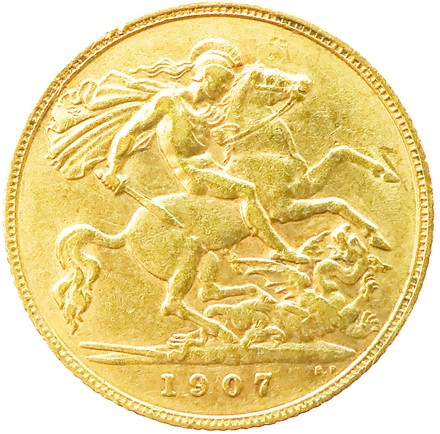Lotto composto di 6 sterline in oro.  - Asta Dalla collezione di Tammaro De Marinis (ed eredi). Oggettistica di pregio e lifestyle. - Libreria Antiquaria Gonnelli - Casa d'Aste - Gonnelli Casa d'Aste