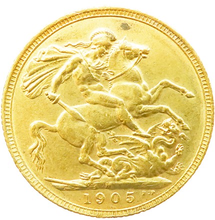 Lotto composto di 6 sterline in oro.  - Asta Dalla collezione di Tammaro De Marinis (ed eredi). Oggettistica di pregio e lifestyle. - Libreria Antiquaria Gonnelli - Casa d'Aste - Gonnelli Casa d'Aste