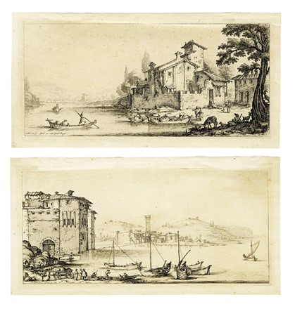  Jacques Callot  (Nancy, 1592 - 1635) : Diverse vedute designate in Fiorenza / Per  [..]