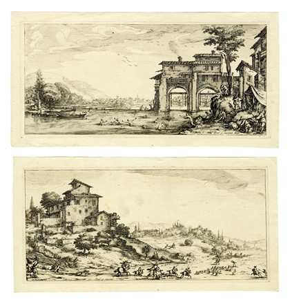  Jacques Callot  (Nancy, 1592 - 1635) : Diverse vedute designate in Fiorenza / Per  [..]