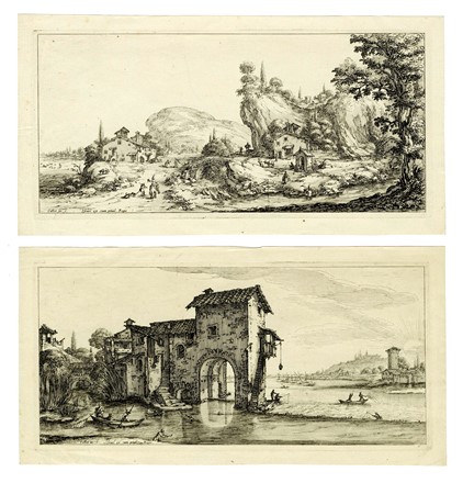  Jacques Callot  (Nancy, 1592 - 1635) : Diverse vedute designate in Fiorenza / Per  [..]