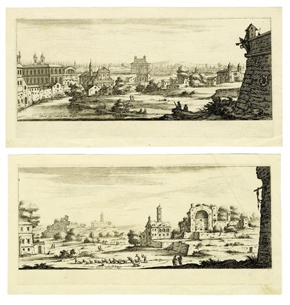  Jacques Callot  (Nancy, 1592 - 1635) : Diverse vedute designate in Fiorenza / Per  [..]