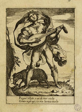  Raffaello Schiaminossi  (Borgo San Sepolcro, ) : Vir sanguineus / Impetus animi.  - Auction Arte Antica, Moderna e Contemporanea [parte I] - Libreria Antiquaria Gonnelli - Casa d'Aste - Gonnelli Casa d'Aste