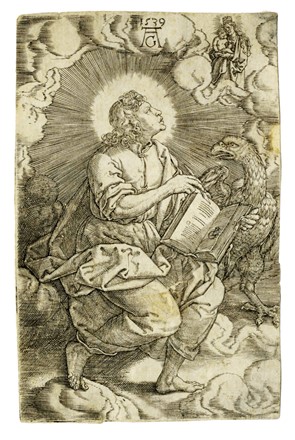  Heinrich Aldegrever  (Paderborn, 1502 - Soest, 1560) : San Giovanni Evangelista.  [..]