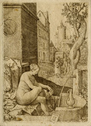  Heinrich Aldegrever  (Paderborn, 1502 - Soest, 1560) : San Giovanni Evangelista.  [..]