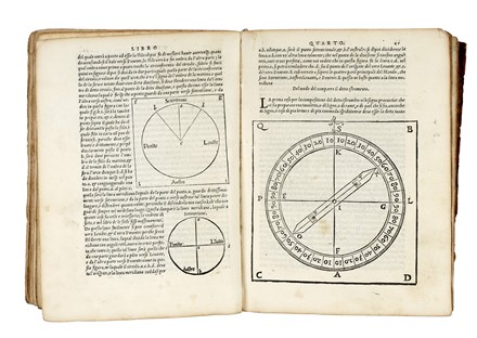  Piccolomini Alessandro : De la sfera del mondo. Libri quattro in lingua toscana [...] De le stelle fisse. Libro uno con le sue figure, e con le sue tavole... Scienze tecniche e matematiche, Astronomia  - Auction Books, Autographs and Manuscripts - Libreria Antiquaria Gonnelli - Casa d'Aste - Gonnelli Casa d'Aste