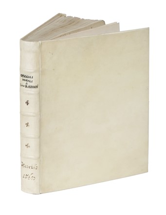 Alberti Leon Battista : Opuscoli morali [...] Tradotti, & parte corretti da m. Cosimo Bartoli. Architettura, Arte, Pittura, Scultura  Cosimo Bartoli  - Auction Books, Autographs and Manuscripts - Libreria Antiquaria Gonnelli - Casa d'Aste - Gonnelli Casa d'Aste
