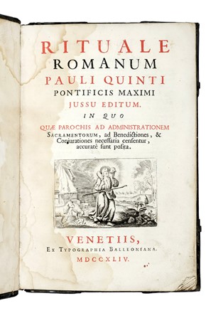 Rituale romanum... Legatura, Collezionismo e Bibliografia  - Auction Books, Autographs and Manuscripts - Libreria Antiquaria Gonnelli - Casa d'Aste - Gonnelli Casa d'Aste