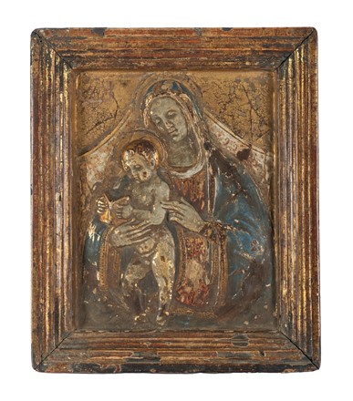  Scuola italiana del XVI secolo : Madonna col Bambino che legge.  - Asta Dalla collezione di Tammaro De Marinis (ed eredi). Oggettistica di pregio e lifestyle. - Libreria Antiquaria Gonnelli - Casa d'Aste - Gonnelli Casa d'Aste