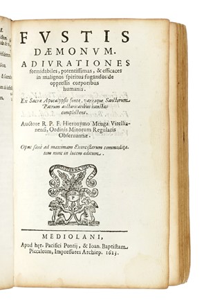  Menghi Girolamo : Flagellum daemonum. Exorcismos terribiles potentissimos, et efficaces... Occultismo, Storia, Storia, Diritto e Politica  - Auction Books, Autographs and Manuscripts - Libreria Antiquaria Gonnelli - Casa d'Aste - Gonnelli Casa d'Aste