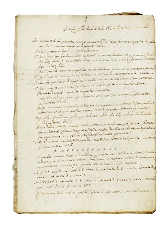 Scienza della Regola del Tr� di Pico della Mirandola.  - Auction Books, Autographs and Manuscripts - Libreria Antiquaria Gonnelli - Casa d'Aste - Gonnelli Casa d'Aste