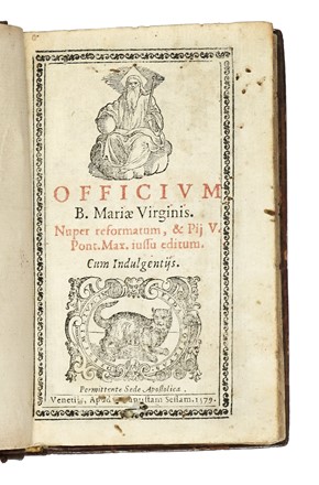 Officium B. Mariae Virginis. Religione, Figurato, Legatura, Collezionismo e Bibliografia, Collezionismo e Bibliografia  - Auction Books, Autographs and Manuscripts - Libreria Antiquaria Gonnelli - Casa d'Aste - Gonnelli Casa d'Aste