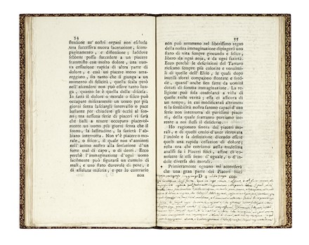  Verri Pietro : Idee sull'indole del piacere. Letteratura italiana, Filosofia, Letteratura  - Auction Books, Autographs and Manuscripts - Libreria Antiquaria Gonnelli - Casa d'Aste - Gonnelli Casa d'Aste