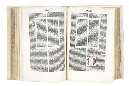 Nicolaus de Lyra : [Biblia latina cum postillis Nicolai de Lyra et expositionibus Guillelmi Britonis in omnes prologos S. Hieronymi et additionibus Pauli Burgensis replicisque Matthiae Doering]. Bibbia, Religione, Miniatura, Religione, Collezionismo e Bibliografia  - Auction Books, Autographs and Manuscripts - Libreria Antiquaria Gonnelli - Casa d'Aste - Gonnelli Casa d'Aste