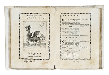  Abba Florensis Joachim : Vaticinia, sive Prophetiae Abbatis Joachimi & Anselmi Episcopi Marsicani... Profezie  - Auction Books, Autographs and Manuscripts - Libreria Antiquaria Gonnelli - Casa d'Aste - Gonnelli Casa d'Aste