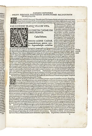  Suetonius Tranquillus Gaius : Vitae XII Caesarum... Incunabolo, Storia, Storia locale, Collezionismo e Bibliografia, Storia, Diritto e Politica, Storia, Diritto e Politica  - Auction Books, Autographs and Manuscripts - Libreria Antiquaria Gonnelli - Casa d'Aste - Gonnelli Casa d'Aste