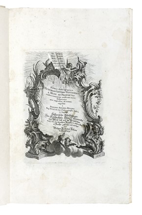  Kilian Philipp Andreas : Picturae chalcographicae historiam veteris testamenti a Mose ad Prophetas... Figurato  Pieter Paul Rubens  (Siegen, 1577 - Anversa, 1640), Bernard Picart  (Parigi, 1673 - Amsterdam, 1733), Paolo Caliari (detto il Veronese)  (Verona, 1528 - 1588), Pierre Le Brun  (1661 - 1729), Herman Van Loon  - Auction Books, Autographs and Manuscripts - Libreria Antiquaria Gonnelli - Casa d'Aste - Gonnelli Casa d'Aste