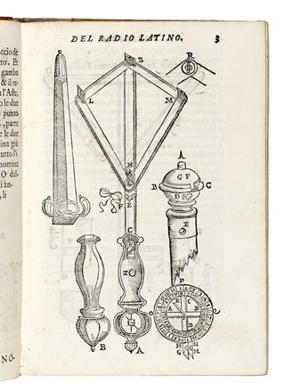  Orsini Latino : Trattato del radio latino instrumento giustissimo & facile pi� d'ogni altro per prendere qual si voglia misura, & positione di luogo, tanto in cielo come in terra... Scienze tecniche e matematiche, Geometria, Topografia, Astronomia, Scienze tecniche e matematiche, Geografia e viaggi, Scienze tecniche e matematiche  - Auction Books, Autographs and Manuscripts - Libreria Antiquaria Gonnelli - Casa d'Aste - Gonnelli Casa d'Aste