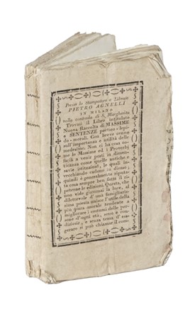 Il cuoco economico moderno per tutti i giorni dell?anno (?) coll'aggiunta del perito agricoltore per ogni mese.  - Auction Books, Autographs and Manuscripts - Libreria Antiquaria Gonnelli - Casa d'Aste - Gonnelli Casa d'Aste